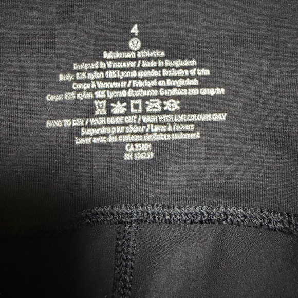 lululemon athletica Women’s Black Leggings with Silver Geometric Accents - Picture 2 of 4